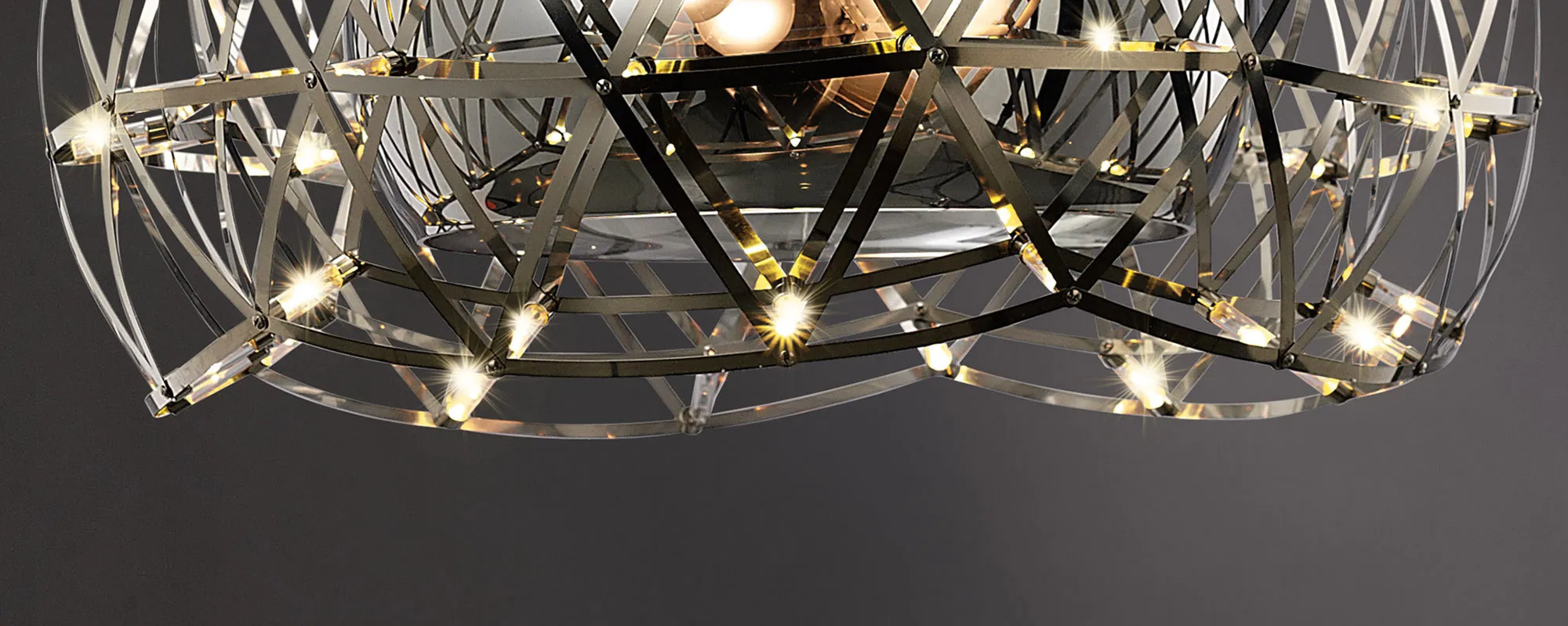 Atria Glass Pendant 3 Light IL30791  Diyas Atria